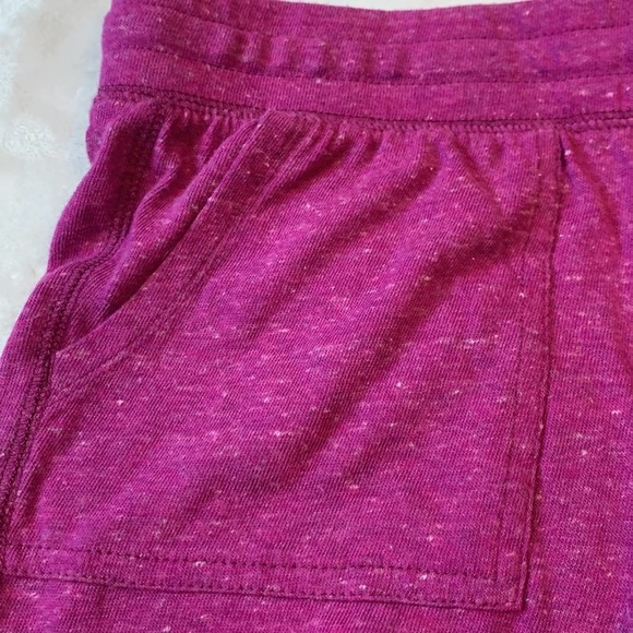 Athletic Works Purple Heathered Knit Shorts. 2 front pockets-elastic waist. NWOT - Picture 2 of 6